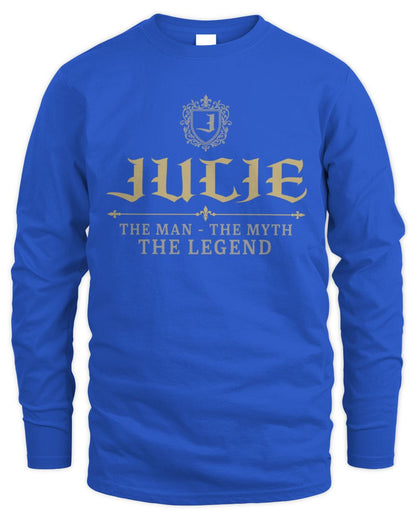 The Man The Myth The Legend Western Shirt JULIE M1-78 / Men's Long Sleeved T-Shirt / royal