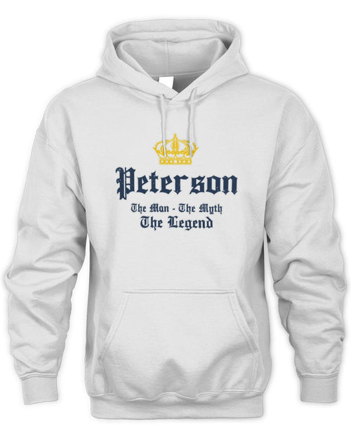 The Man The Myth The Legend Corona Beer T-Shirt PETERSON M1-S83 / Unisex Hoodie / white