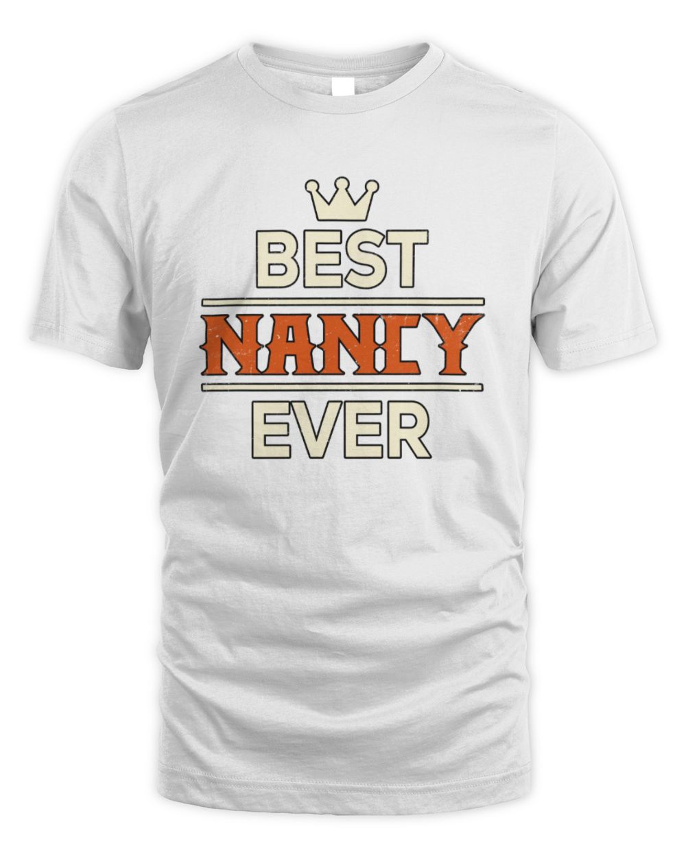 Best Your Name With Crown Shirt NANCY M1-59 / Unisex Standard T-Shirt / white