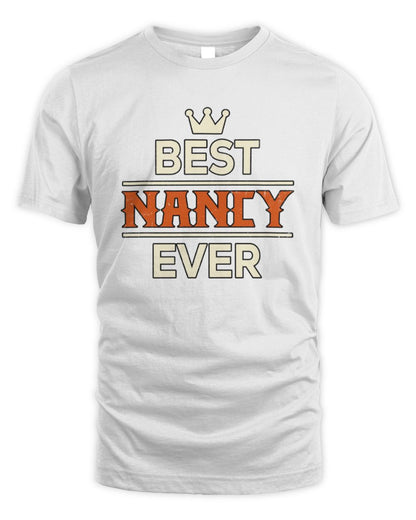 Best Your Name With Crown Shirt NANCY M1-59 / Unisex Standard T-Shirt / white