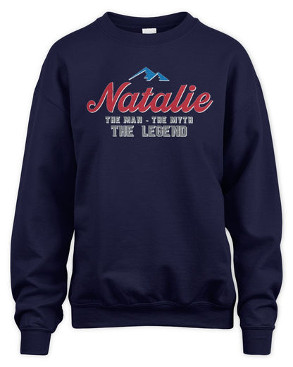 The Man The Myth The Legend Coors Light Beer T-Shirt NATALIE M1-S84 / Unisex Sweatshirt / navy