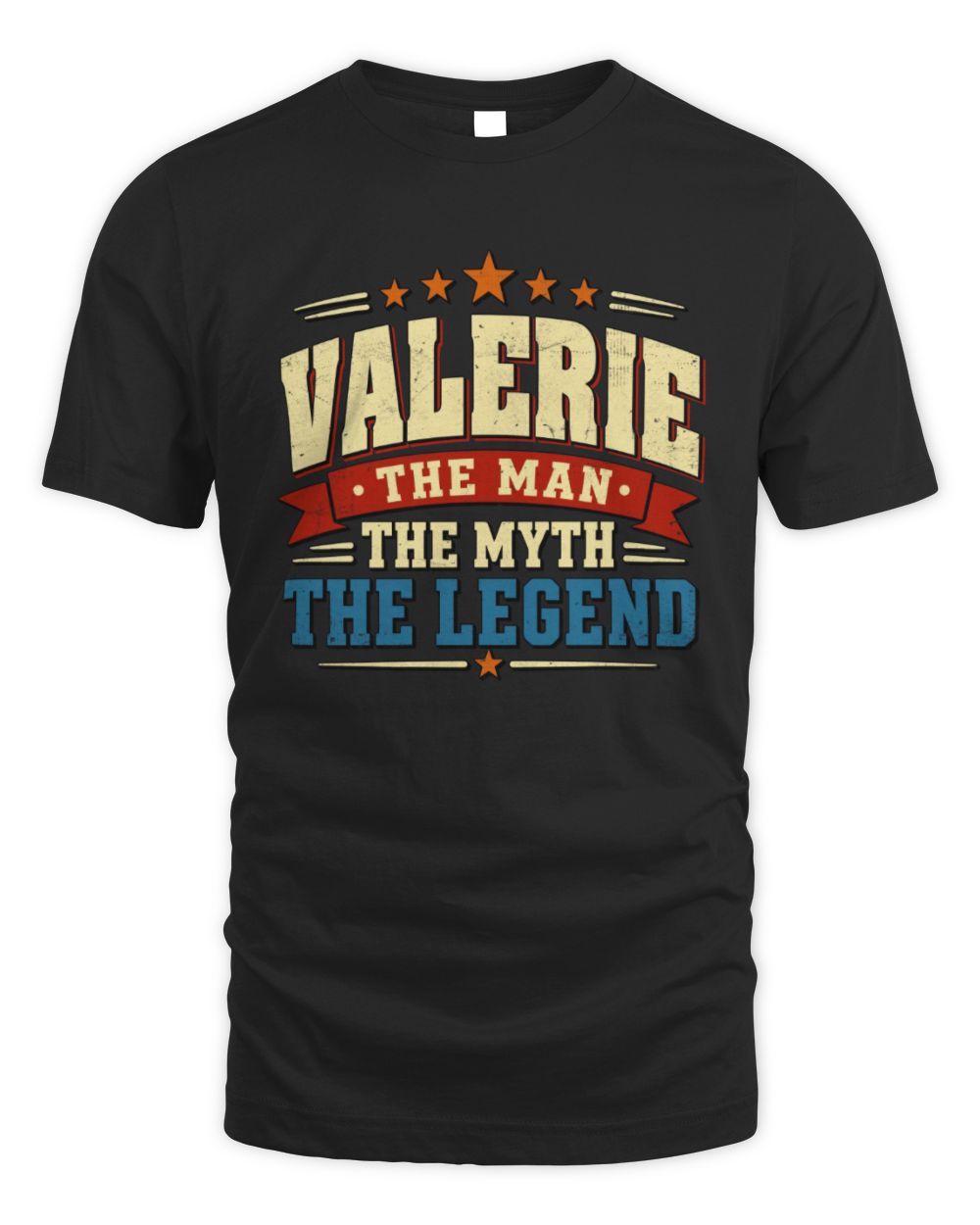 The Man The Myth The Legend Ribbon Vintage T-Shirt VALERIE M1-56 / Unisex Standard T-Shirt / black
