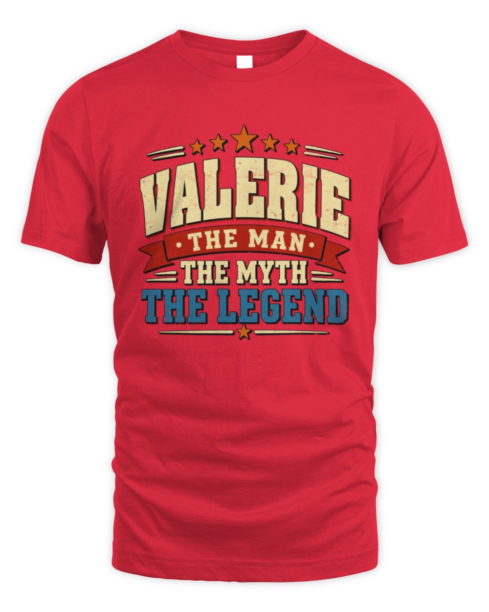 The Man The Myth The Legend Ribbon Vintage T-Shirt VALERIE M1-56 / Unisex Standard T-Shirt / red