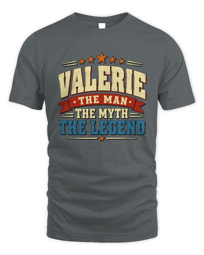 The Man The Myth The Legend Ribbon Vintage T-Shirt VALERIE M1-56 / Unisex Standard T-Shirt / charcoal