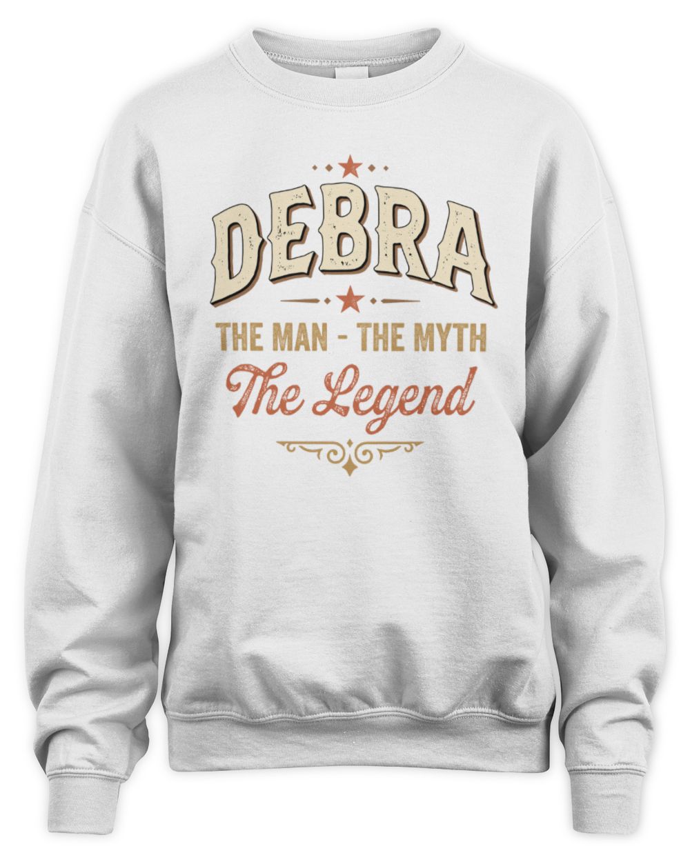 I'm Name I'm Not Rude I Just Have The Balls Funny T-Shirt DEBRA M1-77 / Unisex Sweatshirt / white
