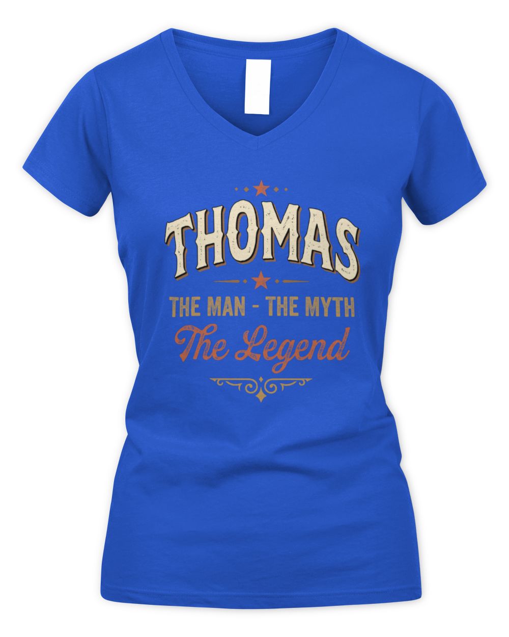 I'm Name I'm Not Rude I Just Have The Balls Funny T-Shirt THOMAS M1-77 / Women's V-Neck T-Shirt / royal