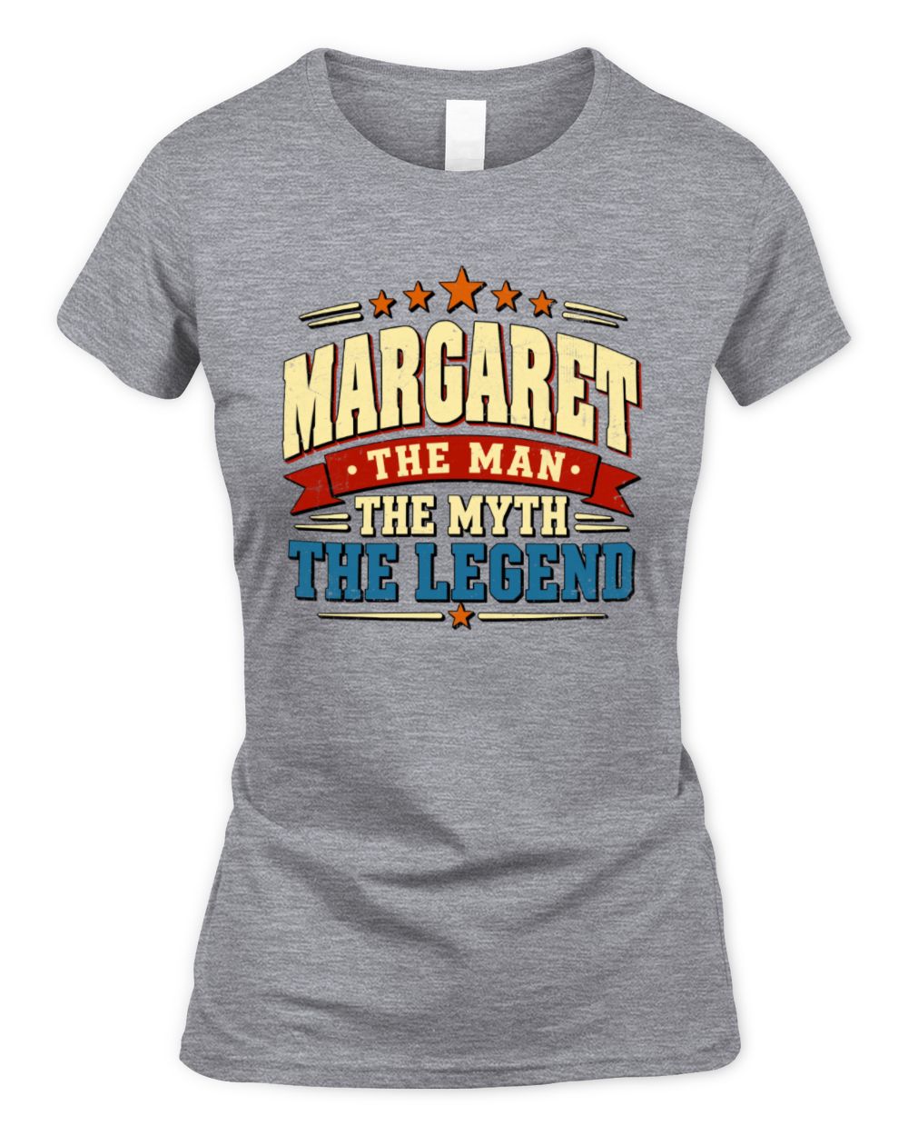 The Man The Myth The Legend Ribbon Vintage T-Shirt MARGARET M1-56 / Women's Standard T-Shirt / sport grey