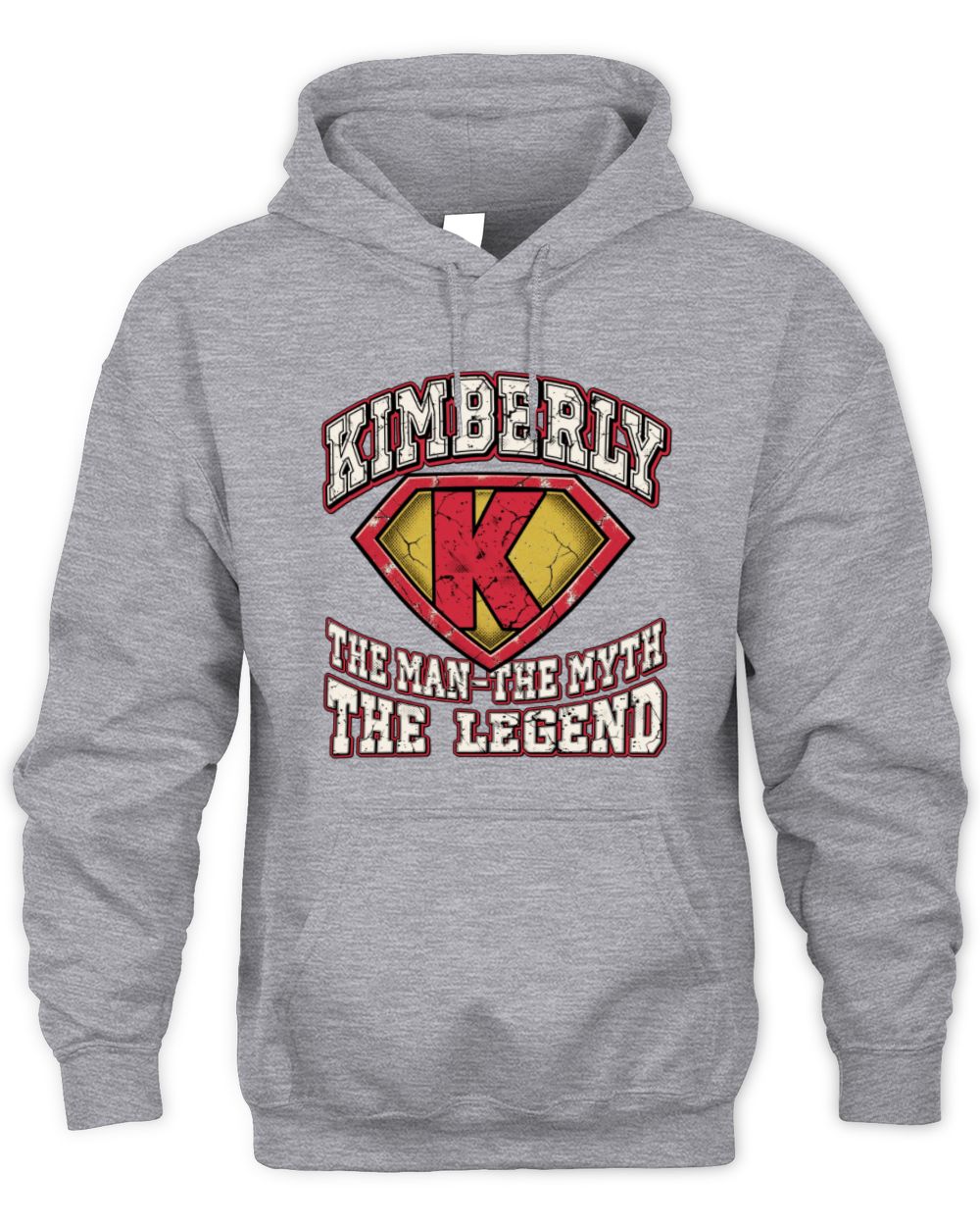 The Man The Myth The Legend Superman Graphic T-Shirt KIMBERLY M1-74 / Unisex Hoodie / sport grey