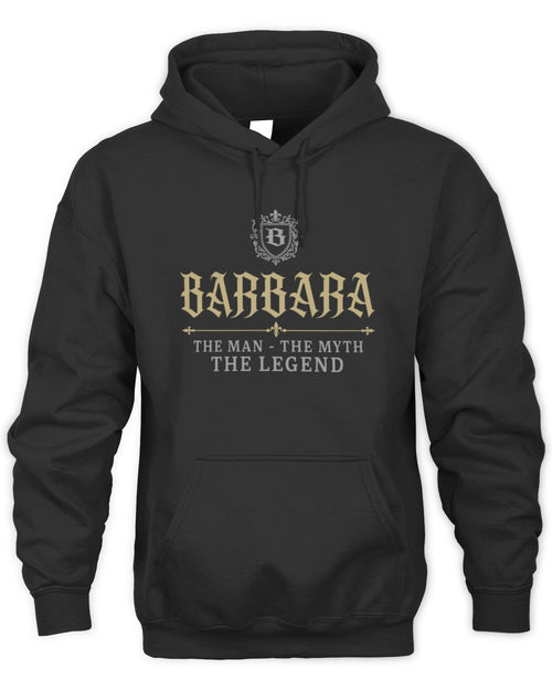 The Man The Myth The Legend Western Shirt BARBARA M1-78 / Unisex Hoodie / black