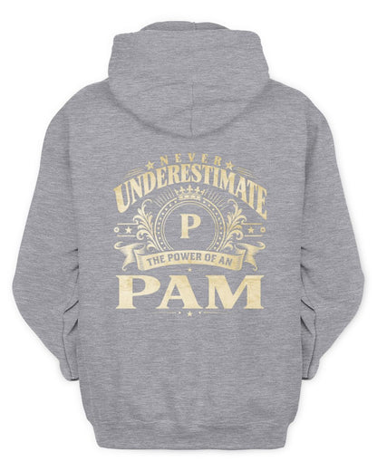 Never Underestimate Your Name Luxury Logo Shirt PAM M1-63 / Unisex Hoodie / sport grey