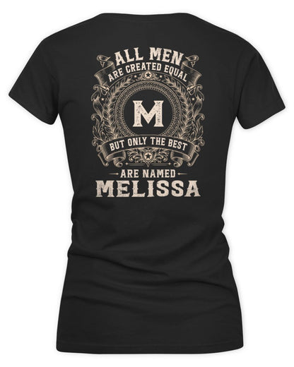 All Men Are Created Equal Cool Logo Shirt MELISSA M1-60 / Women's V-Neck T-Shirt / black