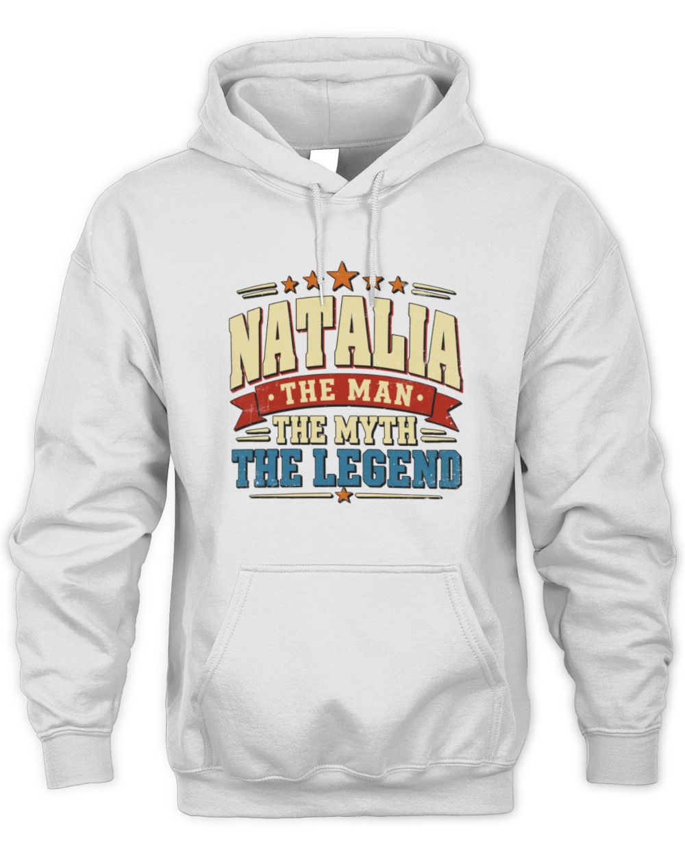 The Man The Myth The Legend Ribbon Vintage T-Shirt NATALIA M1-56 / Unisex Hoodie / white