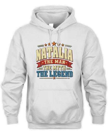 The Man The Myth The Legend Ribbon Vintage T-Shirt NATALIA M1-56 / Unisex Hoodie / white
