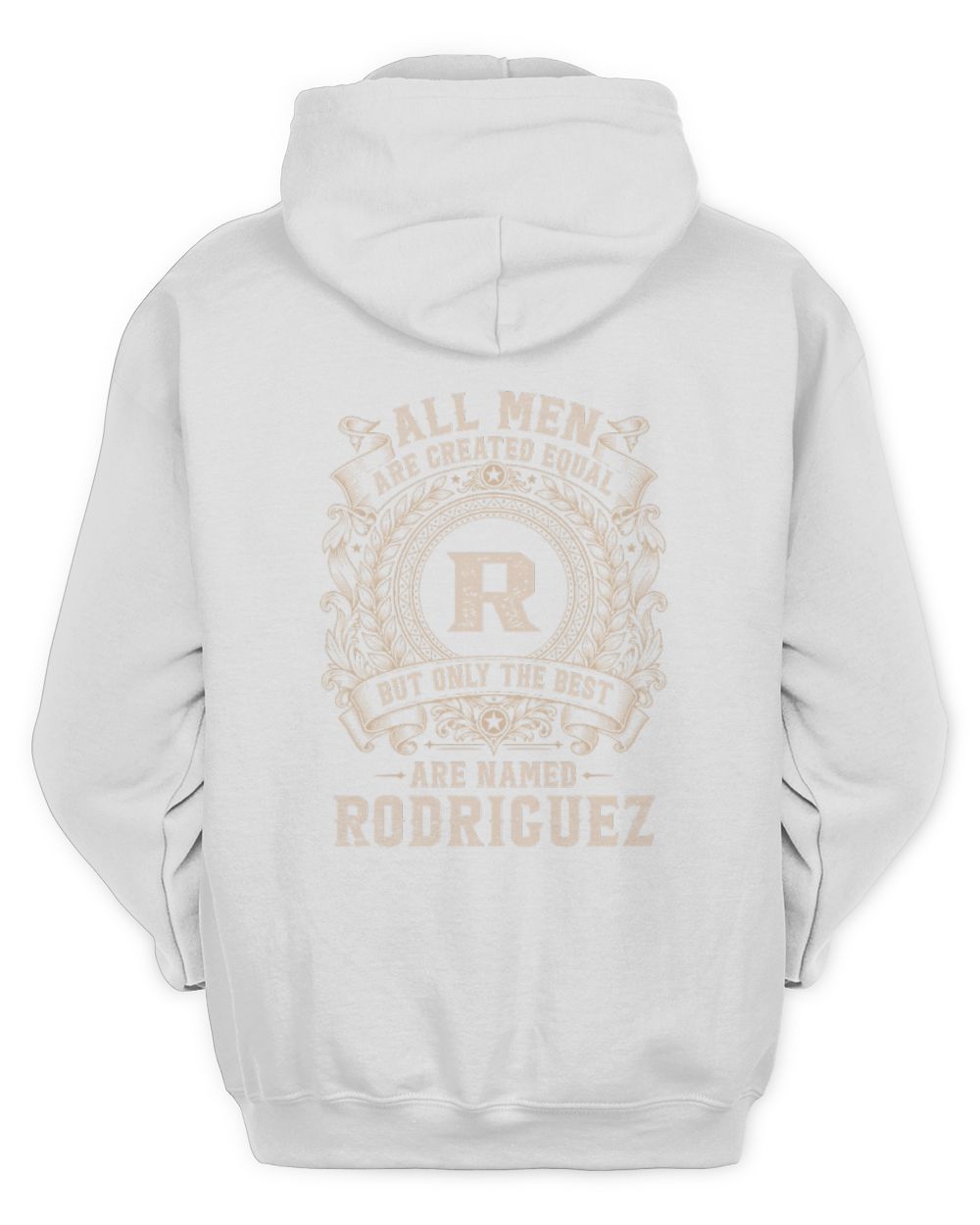 All Men Are Created Equal Cool Logo Shirt RODRIGUEZ M1-60 / Unisex Hoodie / white