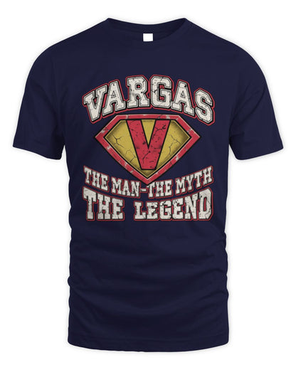 The Man The Myth The Legend Superman Graphic T-Shirt VARGAS M1-74 / Unisex Standard T-Shirt / navy