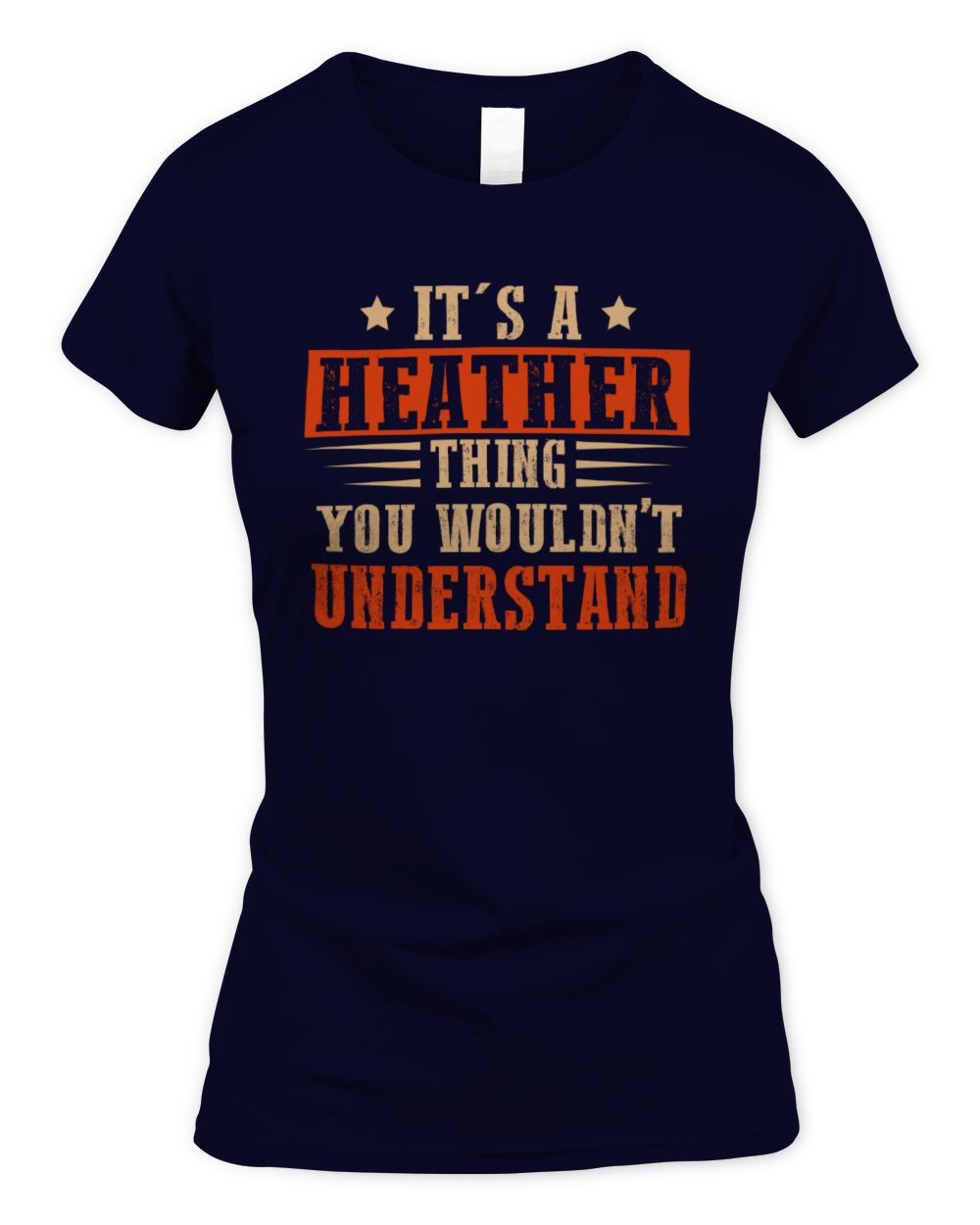 It's a Name Thing Personalized Funny Shirt HEATHER M1-51 / Women's Standard T-Shirt / navy