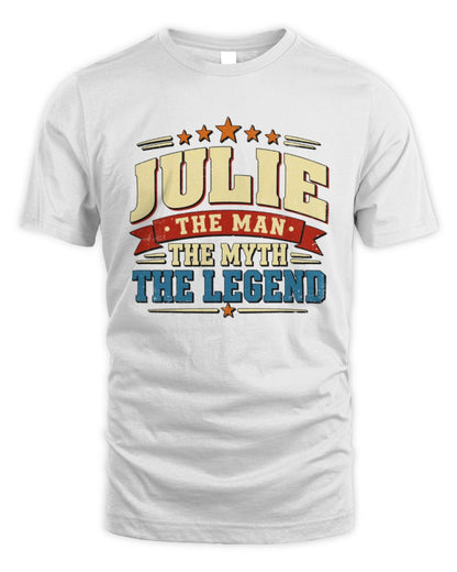 The Man The Myth The Legend Ribbon Vintage T-Shirt JULIE M1-56 / Unisex Standard T-Shirt / white