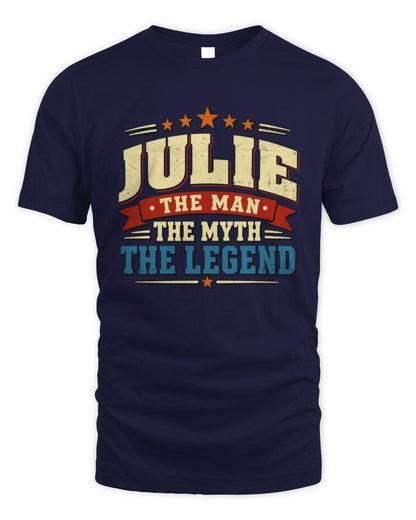 The Man The Myth The Legend Ribbon Vintage T-Shirt JULIE M1-56 / Unisex Standard T-Shirt / navy