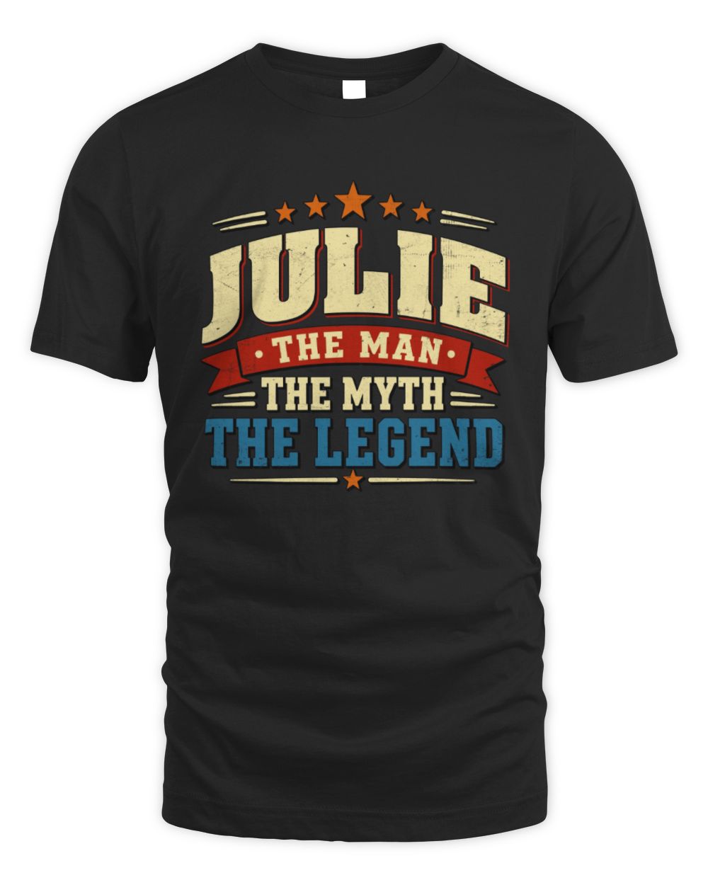 The Man The Myth The Legend Ribbon Vintage T-Shirt JULIE M1-56 / Unisex Standard T-Shirt / black