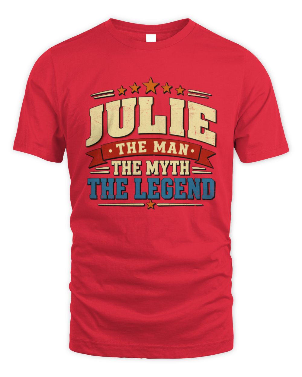 The Man The Myth The Legend Ribbon Vintage T-Shirt JULIE M1-56 / Unisex Standard T-Shirt / red