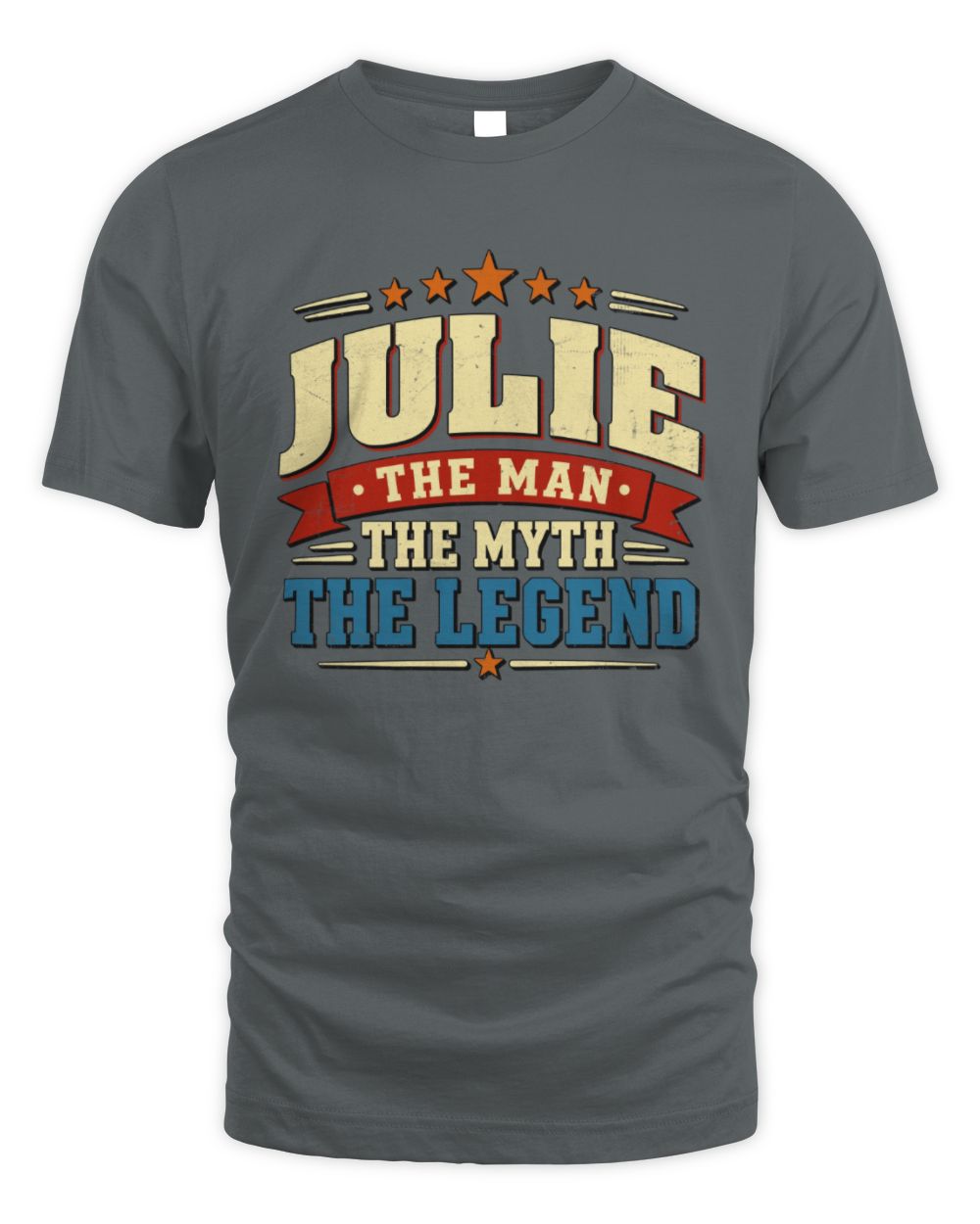 The Man The Myth The Legend Ribbon Vintage T-Shirt JULIE M1-56 / Unisex Standard T-Shirt / charcoal