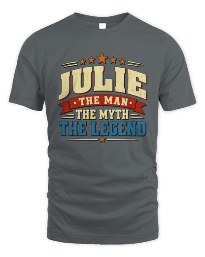 The Man The Myth The Legend Ribbon Vintage T-Shirt JULIE M1-56 / Unisex Standard T-Shirt / charcoal