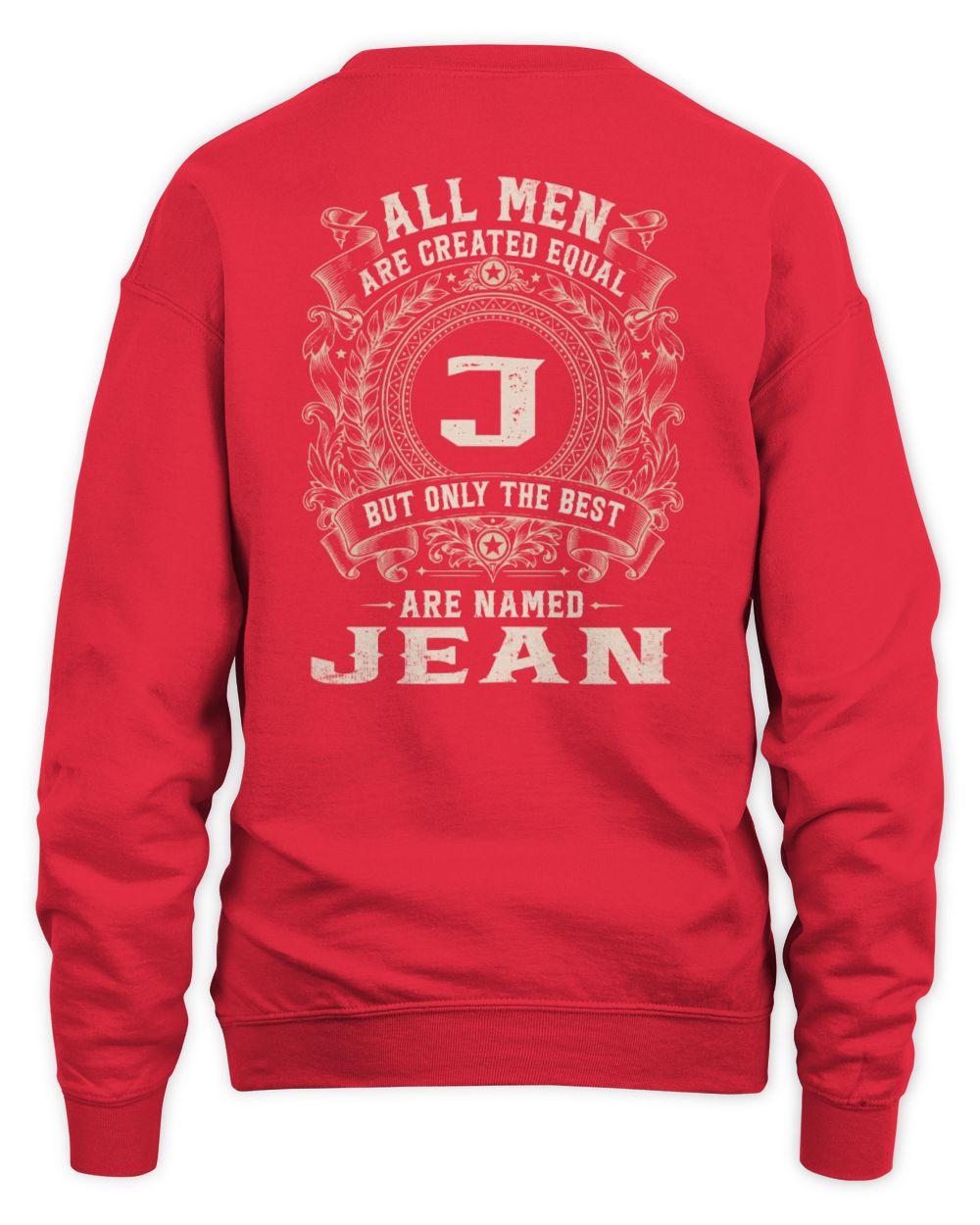All Men Are Created Equal Cool Logo Shirt JEAN M1-60 / Unisex Sweatshirt / red