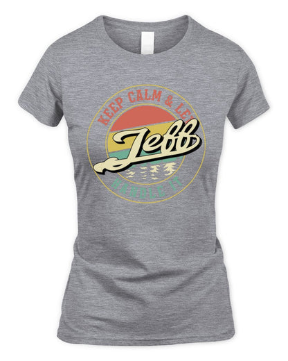 Keep Calm Let Your Name Handle It Retro T-Shirt JEFF M1-54 / Women's Standard T-Shirt / sport grey