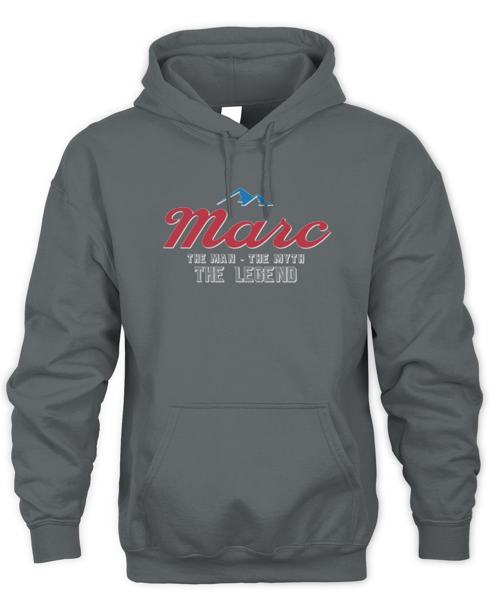 The Man The Myth The Legend Coors Light Beer T-Shirt MARC M1-S84 / Unisex Hoodie / charcoal