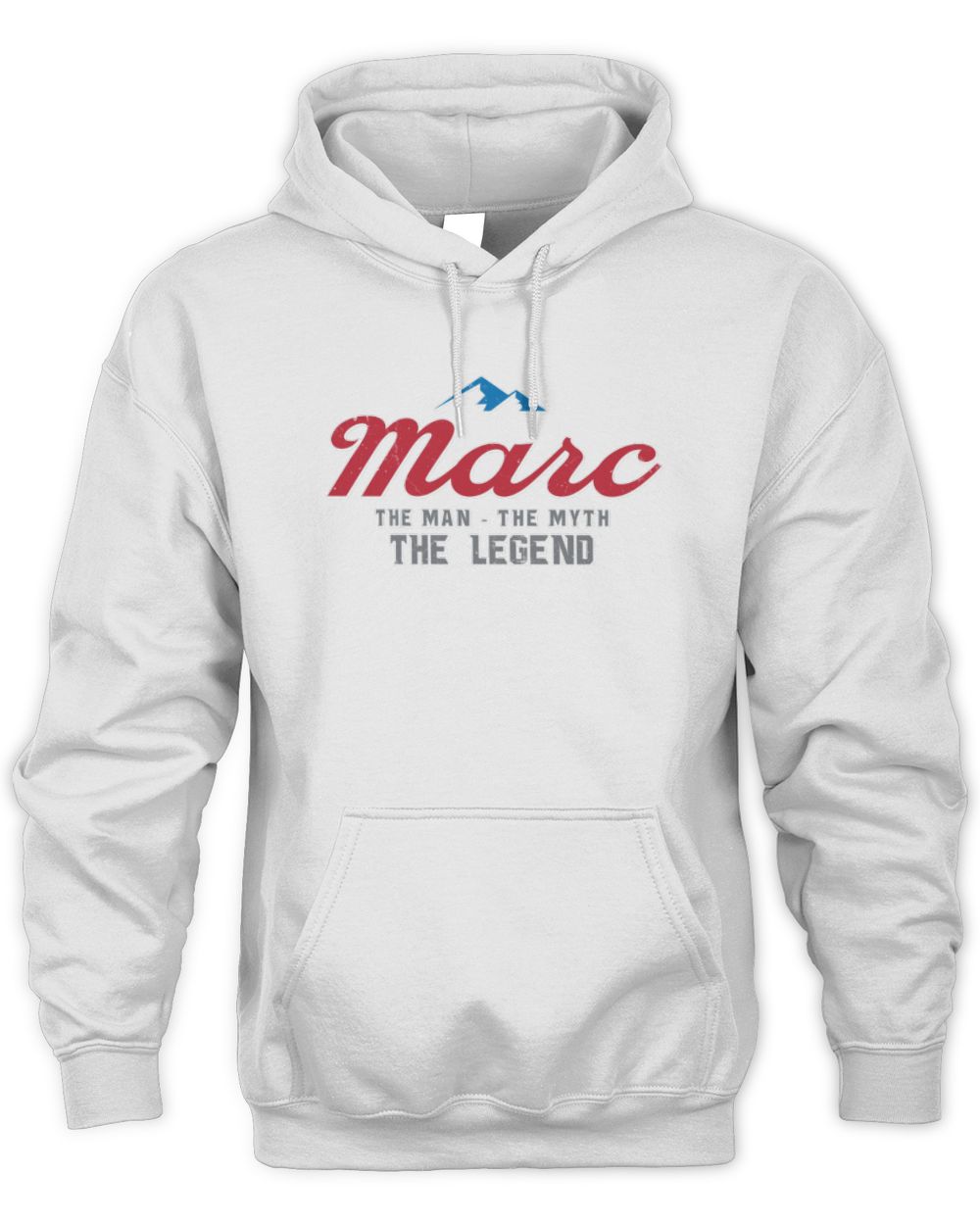 The Man The Myth The Legend Coors Light Beer T-Shirt MARC M1-S84 / Unisex Hoodie / white