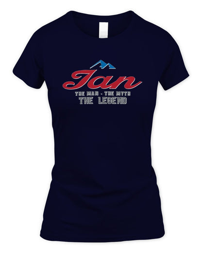 The Man The Myth The Legend Coors Light Beer T-Shirt IAN M1-S84 / Women's Standard T-Shirt / navy