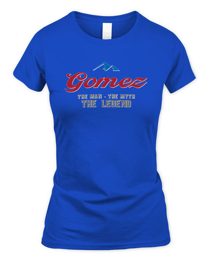 The Man The Myth The Legend Coors Light Beer T-Shirt GOMEZ M1-S84 / Women's Standard T-Shirt / royal