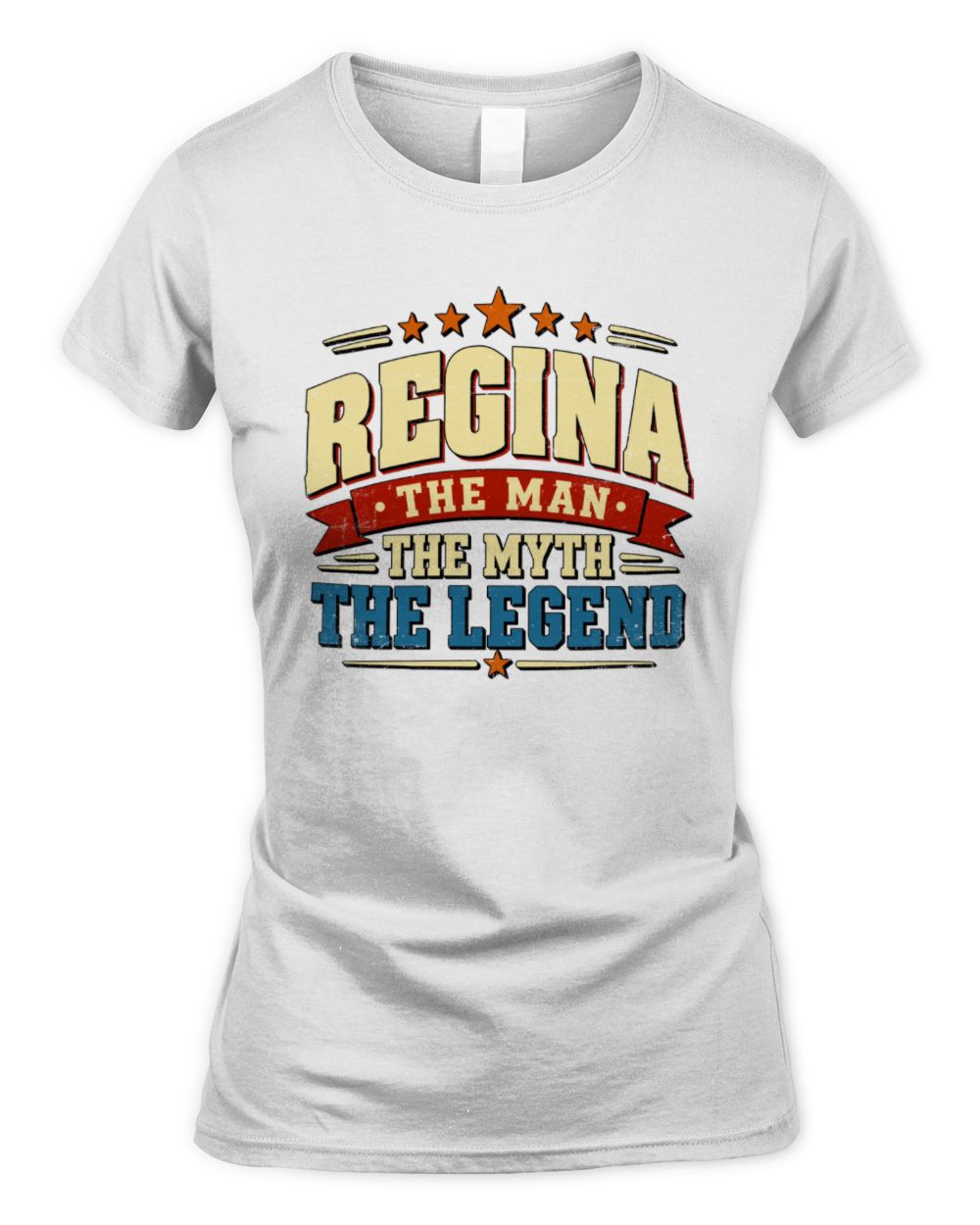 The Man The Myth The Legend Ribbon Vintage T-Shirt REGINA M1-56 / Women's Standard T-Shirt / white