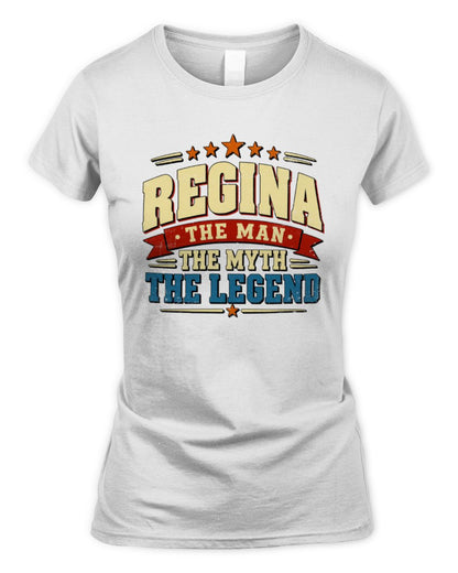 The Man The Myth The Legend Ribbon Vintage T-Shirt REGINA M1-56 / Women's Standard T-Shirt / white