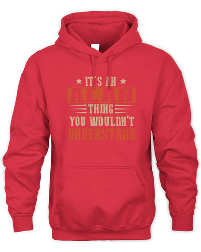 It's a Name Thing Personalized Funny Shirt ALAN M1-51 / Unisex Hoodie / red