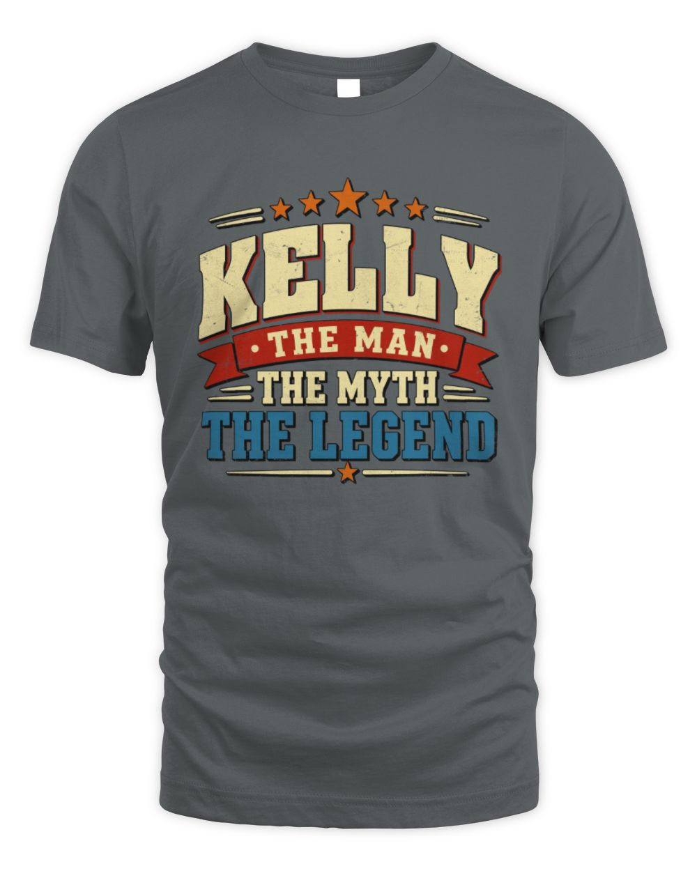 The Man The Myth The Legend Ribbon Vintage T-Shirt KELLY M1-56 / Unisex Standard T-Shirt / charcoal