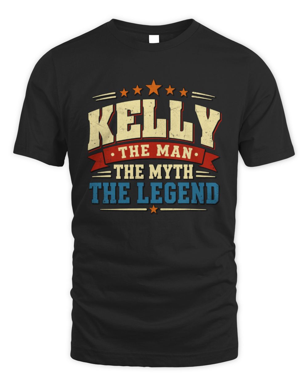 The Man The Myth The Legend Ribbon Vintage T-Shirt KELLY M1-56 / Unisex Standard T-Shirt / black