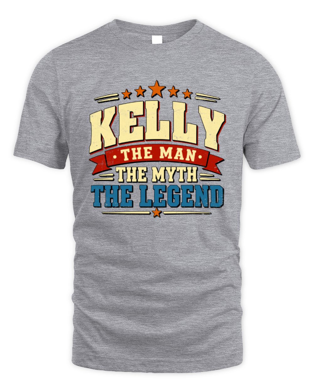 The Man The Myth The Legend Ribbon Vintage T-Shirt KELLY M1-56 / Unisex Standard T-Shirt / sport grey
