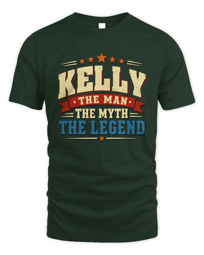 The Man The Myth The Legend Ribbon Vintage T-Shirt KELLY M1-56 / Unisex Standard T-Shirt / forest green