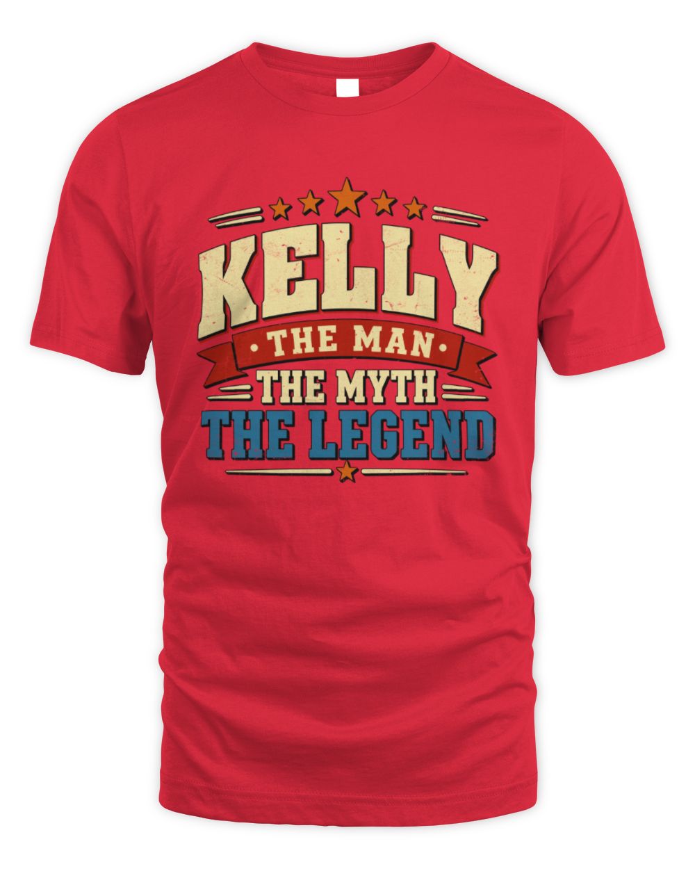 The Man The Myth The Legend Ribbon Vintage T-Shirt KELLY M1-56 / Unisex Standard T-Shirt / red