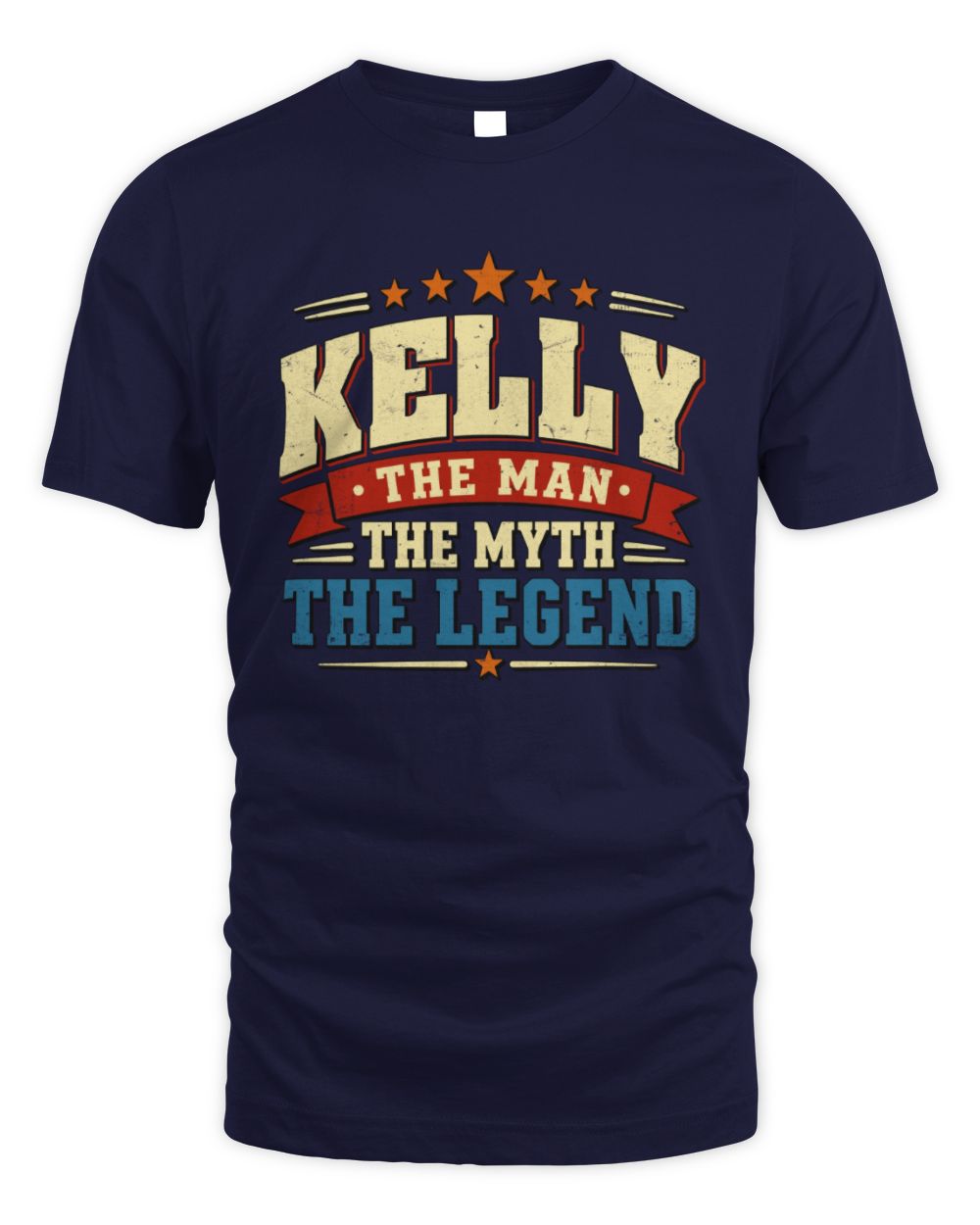 The Man The Myth The Legend Ribbon Vintage T-Shirt KELLY M1-56 / Unisex Standard T-Shirt / navy