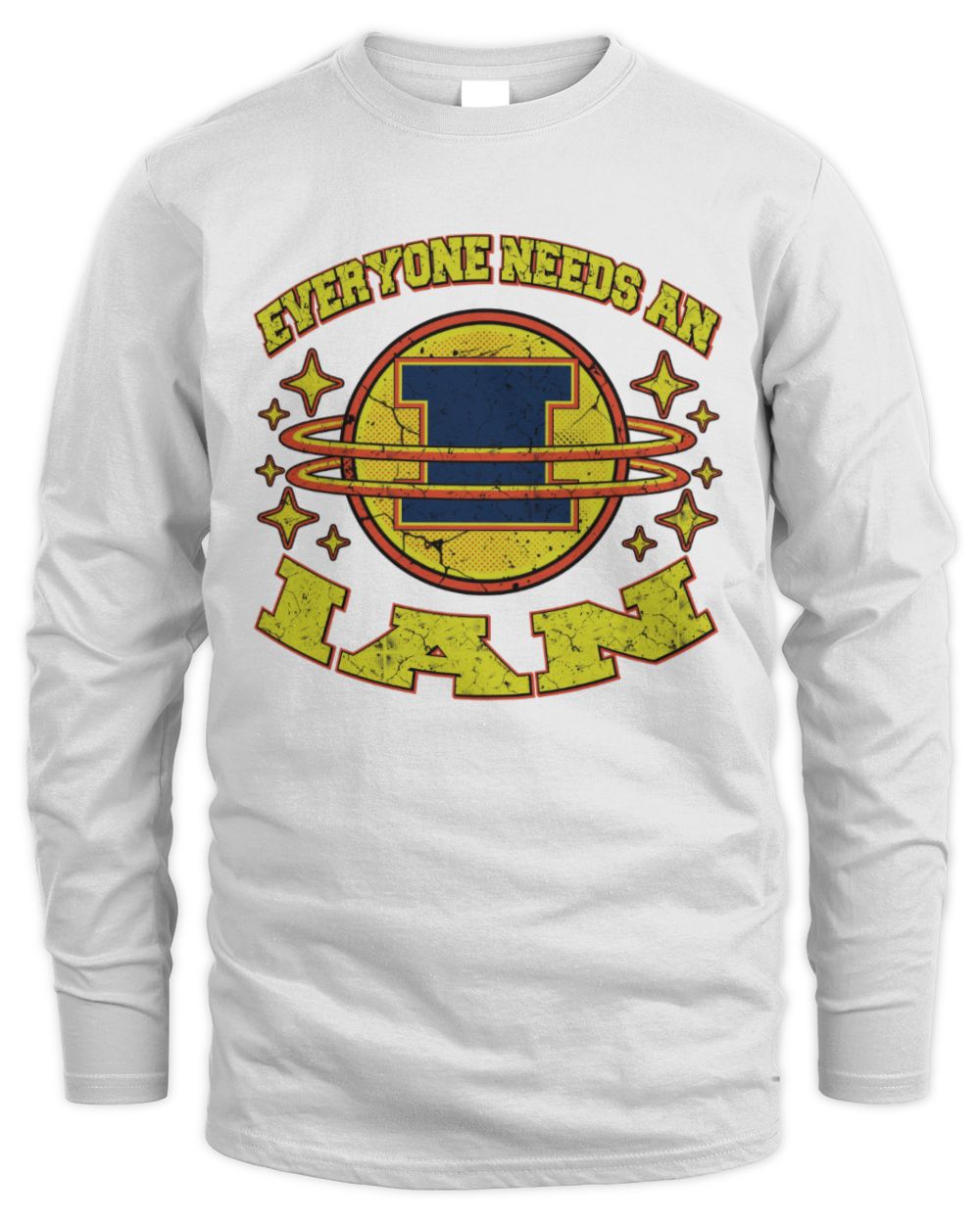 Everyone Needs a Your Name Shirt IAN M1-76 / Men's Long Sleeved T-Shirt / white