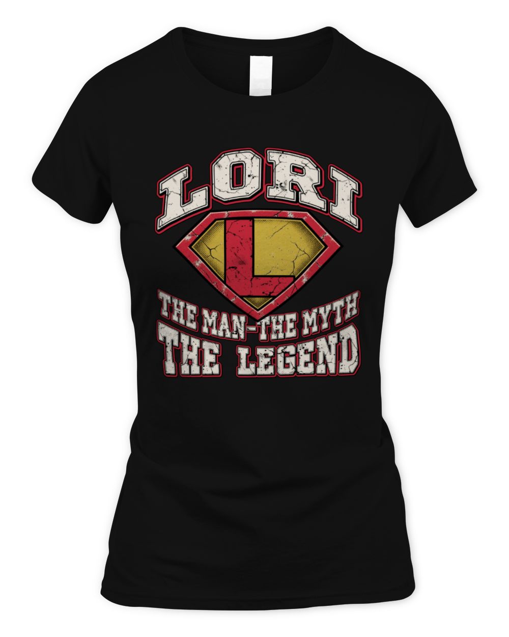The Man The Myth The Legend Superman Graphic T-Shirt LORI M1-74 / Women's Standard T-Shirt / black