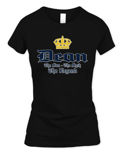 The Man The Myth The Legend Corona Beer T-Shirt DEAN M1-S83 / Women's Standard T-Shirt / black