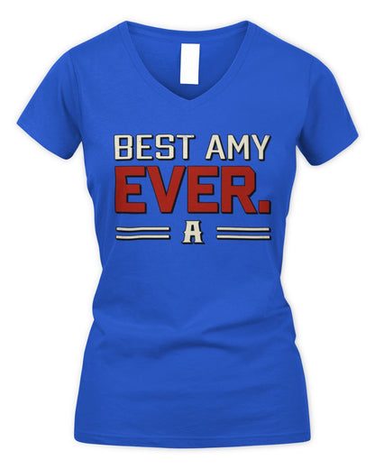 Best Your Name Ever Cool Shirt AMY M1-58 / Women's V-Neck T-Shirt / royal