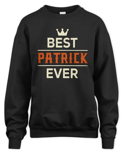 Best Your Name With Crown Shirt PATRICK M1-59 / Unisex Sweatshirt / black