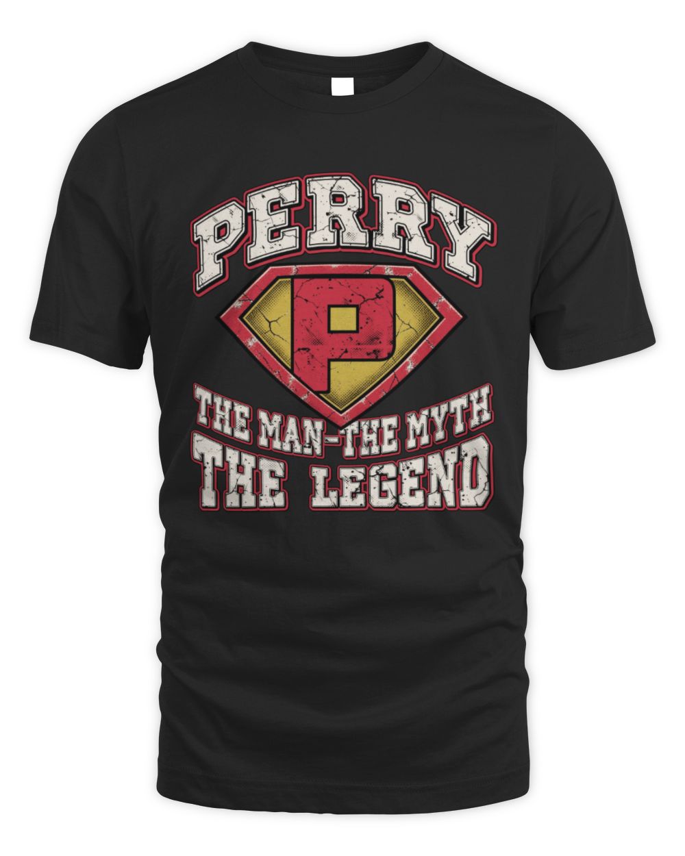 The Man The Myth The Legend Superman Graphic T-Shirt PERRY M1-74 / Unisex Standard T-Shirt / black