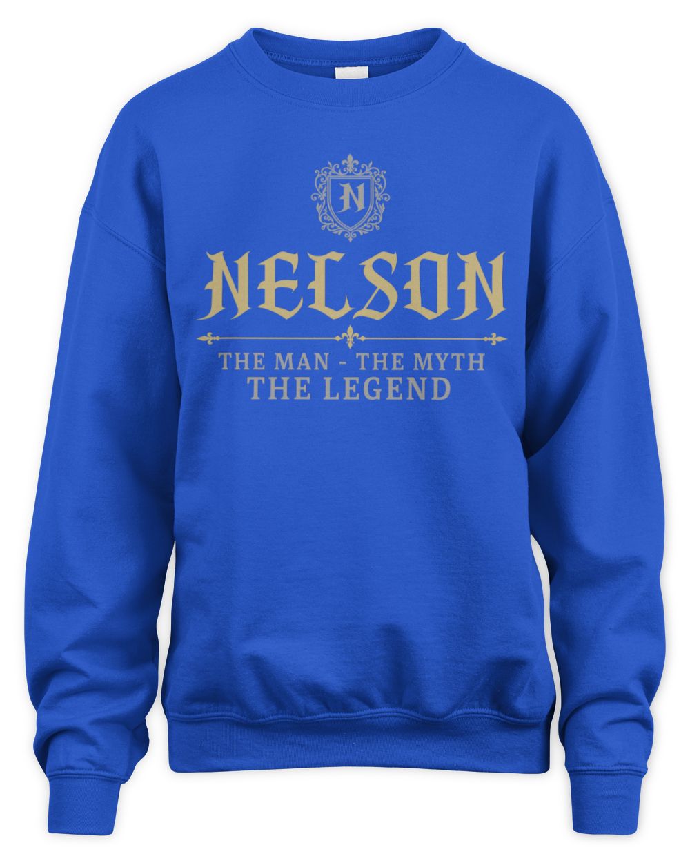 The Man The Myth The Legend Western Shirt NELSON M1-78 / Unisex Sweatshirt / royal