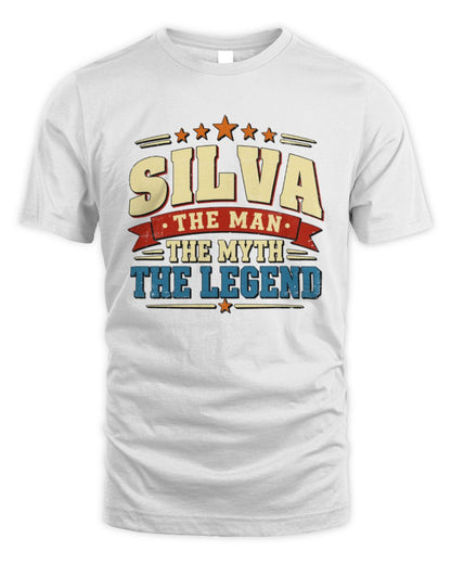 The Man The Myth The Legend Ribbon Vintage T-Shirt SILVA M1-56 / Unisex Standard T-Shirt / white
