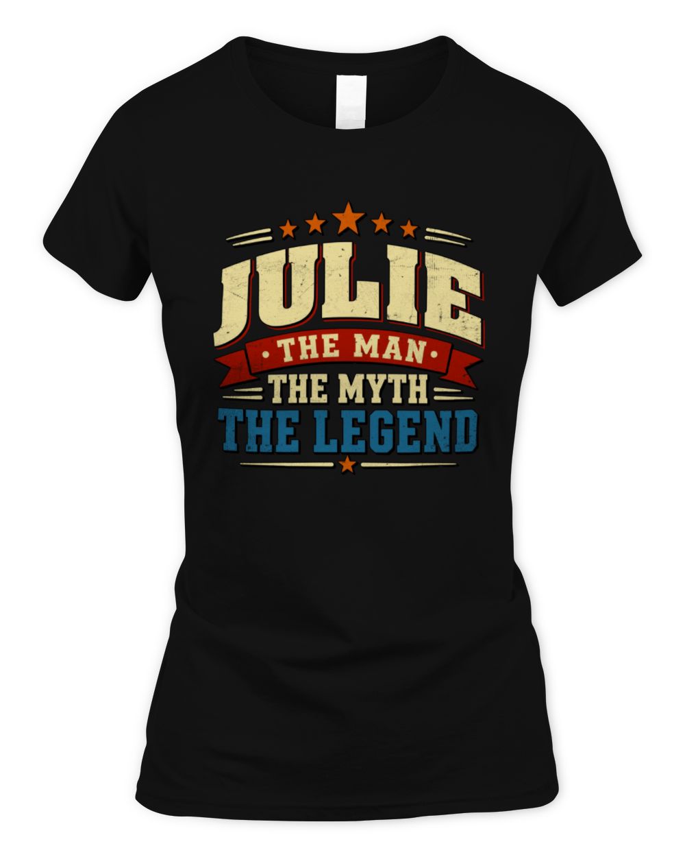 The Man The Myth The Legend Ribbon Vintage T-Shirt JULIE M1-56 / Women's Standard T-Shirt / black